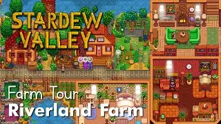 stardew valley farm tour + house interior designs - 100% perfection (chill run)