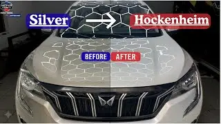 Repainting Mahindra XUV700 from silver to Hockenheim Silver#automobile #carpainting