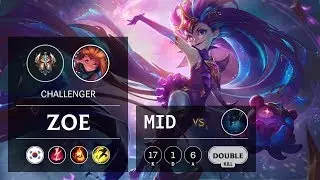 Zoe Mid vs Nocturne - KR Challenger Patch 9.24