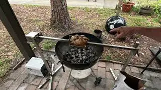 Набор для приготовления 5-фунтовой курицы на гриле VEVOR BBQ Rotisserie. Демонстрация.