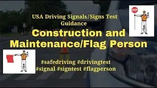 Road  Construction and Maintenance Zone || Flag Person || Work Zone USA Driving