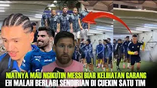 Di Ketawain Nunez & Neves!! Lihat Betapa Memalukanya Momen Ronaldo Mau Niru Messi di Lorong Stadion
