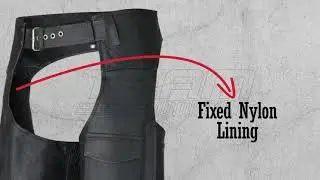 Vance Leather Men and Women All Season Black Zip-out Insulated Thermal Liner Leather Chaps