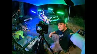 Behind the Scenes Time-lapse Testing Nanlite Pavotubes 30C RGB Tube lights Testing Ronin RS2