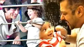 All Salman Shahrukh's CUTE Videos With Aahil & AbRam Khan