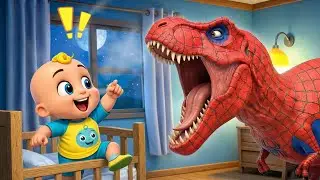 Baby Eco Meets the Scary Dinosaur 😱🦖 | Funny & Learning Dinosaur Cartoon Song for Kids 