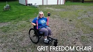 Grit Freedom Chair test on Hocking Hills trail - Ohio