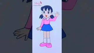 How to Draw Shizuka Easy #shorts #youtubeshorts #drawing #shizuka #art #viral #trending