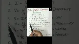 Electricity:|All formulae|#electricity #class10#physicstutorial