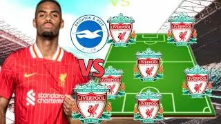 Red devils 👿💀❗ Liverpool lineups vs Brighton 4-2-3-1 #lineups #liverpoolfc #sports