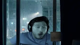 It's a rainy night and you're watching Markiplier play Five Night's at Freddy's