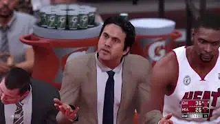 '96 Bulls vs 2013 Miami Heat early 2Q