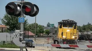 Sierra Northern Railway 56 Local Switching - East J St/Sierra Ave. Railroad Crossing Oakdale, CA