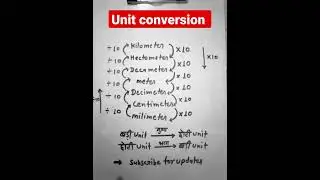 math | unit conversion rule | important rule