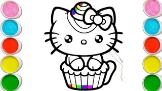 Hello kitty Cupcake Drawing How To Draw A Hello kitty &lrm;#hellokitty #cupcakes