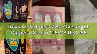 Review Pampers ZZZ Overnight Diapers, Size 3 (16-28 lbs), 66 Count, Nighttime Protection Disposable