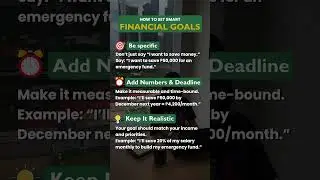 Setting SMART Financial Goals