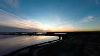 FPV 31/10/23 Coucher de soleil sur les marais salants (Aigues-Mortes)