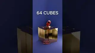 Is this satisfying or just WRONG?  |1 Cube vs 1.000.000 Cubes #3danimation #satisfying #asmr #shorts