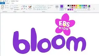 Как нарисовать логотип EBS Kids Bloom с помощью MS Paint | Как рисовать на компьютере