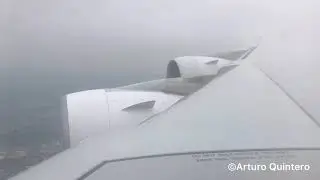 Aterrizando en México en el Airbus A380 de AIRFRANCE