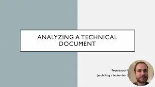 Analysis of a Technical Document: Promissory Note