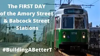 FIRST LOOK at the brand new Greenline stops | Amory Street & Babcock Street tours