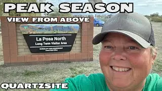 La Posa NORTH LTVA View From ABOVE During PEAK Season | Quartzsite Long Term Visitor Area Camping