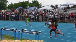 Bella Brown 55M Dash (2024 Junior Olympic Trials)