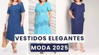 VESTIDOS para SENHORAS de 50, 60, 70, 80 ANOS - DICAS DE MODA