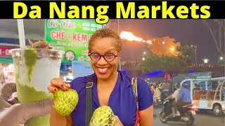 Bac My An Market&rsquo;s Unique Avocado Ice Cream | Son Tra Night Market | Dragon Bridge Fire Show!