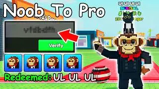 Noob to Pro With 100 MEOW CODES in Be a Lucky Block Roblox (New Secret Codes)