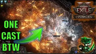 [POE2] Hundred-Fireball per cast with a 1ex UNIQUE STAFF