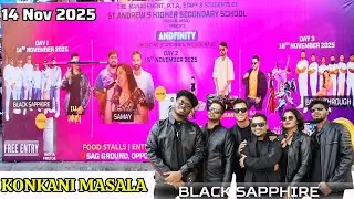 Black Sapphire Band At ANDFINITY Vasco Goa🎶🎸 Konkani Masala | Goan Band | Konkani Music | Goan Song