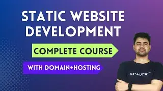 Complete Static website Development using HTML & CSS | Web Development Crash Course 2023