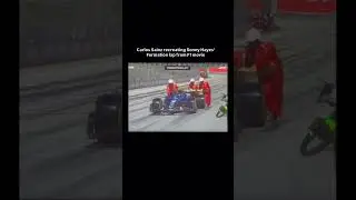 Carlos Sainz recreating Sonny Hayes' formation lap from F1 movie