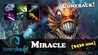 Miracle - Slark [9430 MMR] | Comeback | Dota 2 | Patch  7.06е