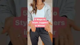 ✨5 ways to style joggers in winter | 5 ways to wear joggers in winter | Shop link in bio #joggers