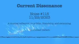 Current Dissonance 11/22/2023: No politics in the pool