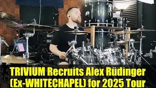 TRIVIUM вербует Алекса Рюдингера (ex-WHITECHAPEL) для тура 2025 года | Смена барабанщика!