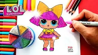 C&oacute;mo dibujar a GLITTER QUEEN (Mu&ntilde;eca LOL Surprise)