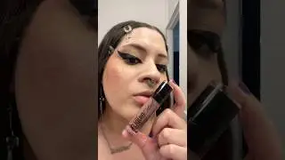 Swatching Wet n Wild Liquid Catsuit in Toffee Talk #lipswatch #wetnwildmakeup #gothmakeup