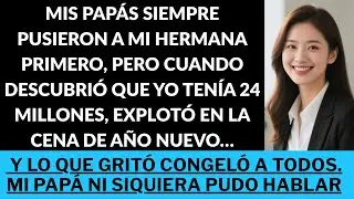 “Toda mi vida mis padres eligieron a mi hermana… hasta que descubrió que yo tenía 24 millones.”