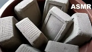 ASMR: 8 Blocks Cement+Sand Crumble | Rubbing | Palm Crushes #267