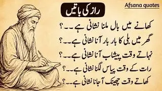 Rumi quotes Urdu | Hikmat ki batain | Urdu quotes heart touching | best life-changing quotes