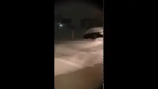 Time lapse CAR BURIED BY BLIZZARD