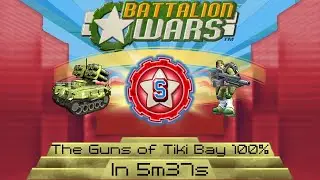 Battalion Wars 100% 3-4 (The Guns of Tiki Bay) 5m37s WR