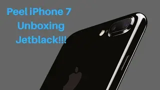 Turn Your Iphone 7 Jet Black!! - Peel case Jet Black unboxing.