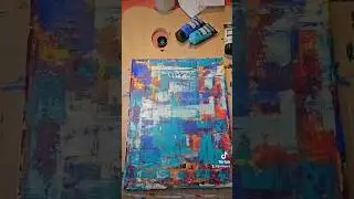 #Grunge style #acrylic #painting. Great for a background for #text, #silhouettes, or #portraits.