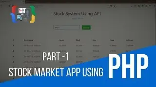 Part-1 Stock Market App Using PHP